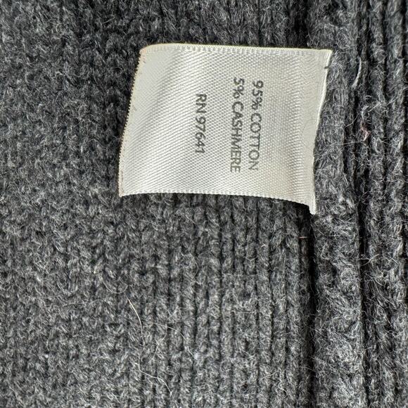 J. Jill PureJill Cashmere Blend Roll Neck Cardigan Sweater‎ Women's S Gray - Picture 5 of 8
